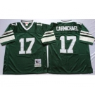 Eagles #17 Harold Carmichael Green Throwback Jersey