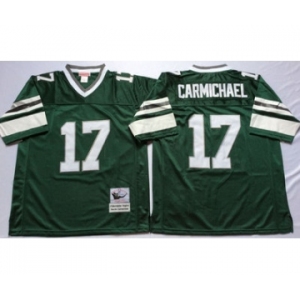Eagles #17 Harold Carmichael Green Throwback Jersey
