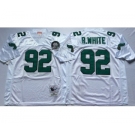 Eagles #92 Reggie White White Throwback Jersey