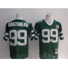 New York Jets #99 Mark Gastineau Green Throwback Jersey