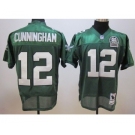 Philadelphia Eagles #12 Randall Cunningham Dark Green Throwback 99TH Jersey