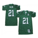 Philadelphia Eagles #21 Eric Allen Light Green Throwback 99TH Jersey