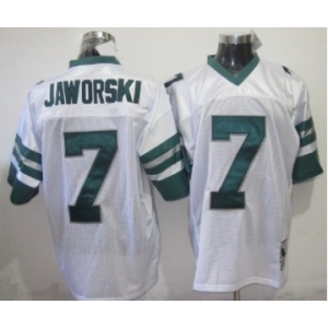 Philadelphia Eagles #7 Ron Jaworski White Throwback Jersey