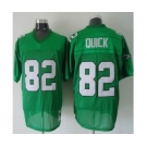 Philadelphia Eagles #82 Mike Quick Light Green Throwback Jersey