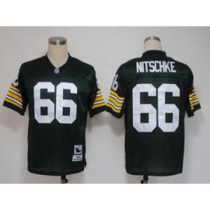 Green Bay Packers #66 Ray Nitschke Green Short-Sleeved Throwback Jersey