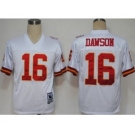 Kansas City Chiefs #16 Len Dawson White Throwback Jersey