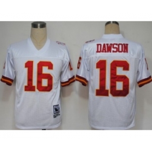 Kansas City Chiefs #16 Len Dawson White Throwback Jersey