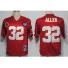 Kansas City Chiefs #32 Marcus Allen Red 75TH Throwback Jersey