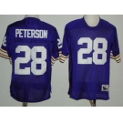 Minnesota Vikings #28 Adrian Peterson Purple Throwback Jersey