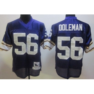 Minnesota Vikings #56 Chris Doleman Purple Throwback Jersey