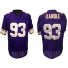 Minnesota Vikings #93 John Randle Purple Throwback Jersey