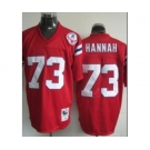 New England Patriots #73 John Hannah Red Throwback Jersey