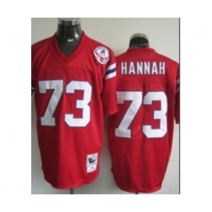 New England Patriots #73 John Hannah Red Throwback Jersey