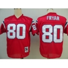 New England Patriots #80 Irving Fryar Red Throwback Jersey