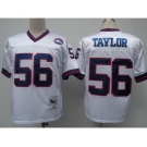 New York Giants #56 Lawrence Taylor White Throwback Jersey