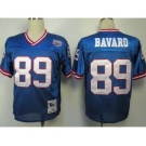 New York Giants #89 Mark Bavaro Blue Throwback Jersey