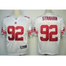 Reebok New York Giants #92 Michael Strahan White Jersey