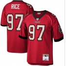 Men's Tampa Bay Buccaneers #97 Simeon Rice Red Throwback Football Stitched Jersey