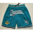 Men's Florida Marlins Green Just Don Swingman Shorts