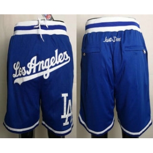 Men's Los Angeles Dodgers Blue Just Don Shorts Swingman Shorts