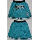 Men's Miami Marlins Blue Shorts (Run Small)