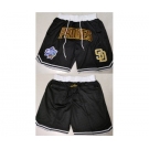 Men's San Diego Padres Black Shorts (Run Small)