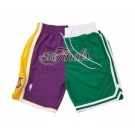 2008 NBA Finals Lakers x Celtics Shorts (Purple-Green) JUST DON By Mitchell & Ness