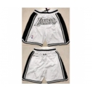 Men Los Angeles Lakers White Shorts Run Small