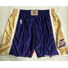 Men's Los Angeles Lakers #8 #24 Kobe Bryant Purple 1996-2016 The Hall of Fame Throwback Shorts