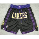 Men's Los Angeles Lakers Black 2023 City Icon Swingman Shorts