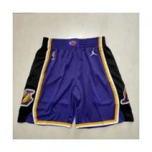 Men's Los Angeles Lakers Purple Throwback Shorts