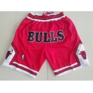 Chicago Bulls Red NBA Throwback Shorts