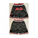 Men Chicago Bulls Black Mitchell Ness Shorts