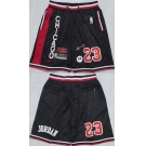 Men's Chicago Bulls #23 Michael Jordan Black 2025 Shorts