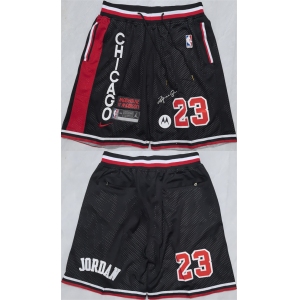 Men's Chicago Bulls #23 Michael Jordan Black 2025 Shorts