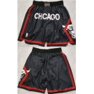 Men's Chicago Bulls Black City Edition Shorts (Run Small)