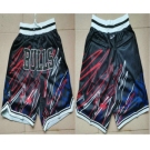 Men's Chicago Bulls Black Lightning Just Don Swingman Shorts