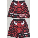 Men's Chicago Bulls Black Red Shorts