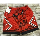 Men's Chicago Bulls Red Big Face Mitchell Ness Hardwood Classics Soul Swingman Throwback Shorts