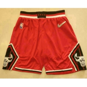 Men's Chicago Bulls Red Nike 75th Anniversary Diamond 2021 Stitched Shorts