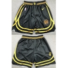 Men's Golden State Warriors Black City Edition Shorts(Run Small)