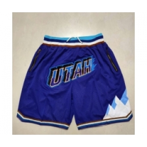 Men's Utah Jazz purple pocket Shorts