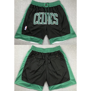 Men's Boston Celtics Black Shorts (Run Small)