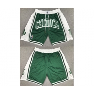 Men's Boston Celtics Green Shorts
