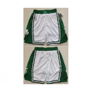 Men's Boston Celtics White 75th Anniversary Shorts