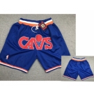 Cavaliers Blue Just Don Mesh Throwback With Pocket Shorts