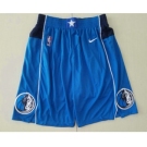 Men's Dallas Mavericks New Light Blue 2019 NBA Swingman Stitched NBA Shorts