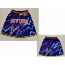 Men's New York Knicks Blue Lightning Just Don Swingman Shorts