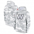 Men's Washington Commanders 2024 Arctic Camo Salute To Service Club Fleece Pullover Hoodie