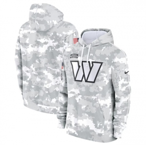 Men's Washington Commanders 2024 Arctic Camo Salute To Service Club Fleece Pullover Hoodie